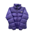 The North Face Womens Purple Puffer Jacket WITH STAIN