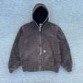 Vintage Carhartt Brown Hooded Jacket