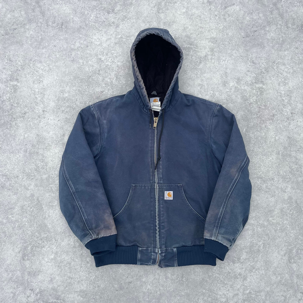 Vintage Carhartt Blue Hooded Jacket