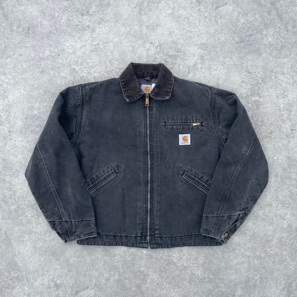 Vintage Carhartt Faded Black Detroit Jacket