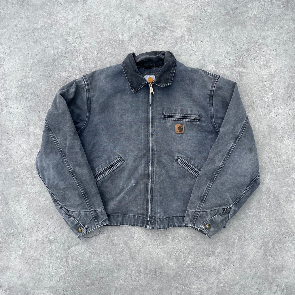 Vintage Carhartt Faded Grey Detroit Jacket
