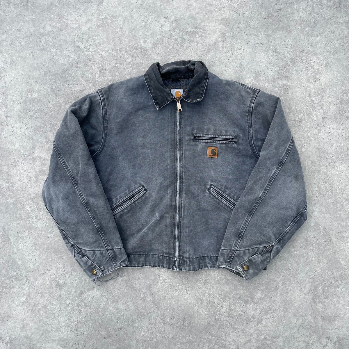 Vintage Carhartt Faded Grey Detroit Jacket