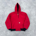 Vintage Carhartt Red Hooded Jacket