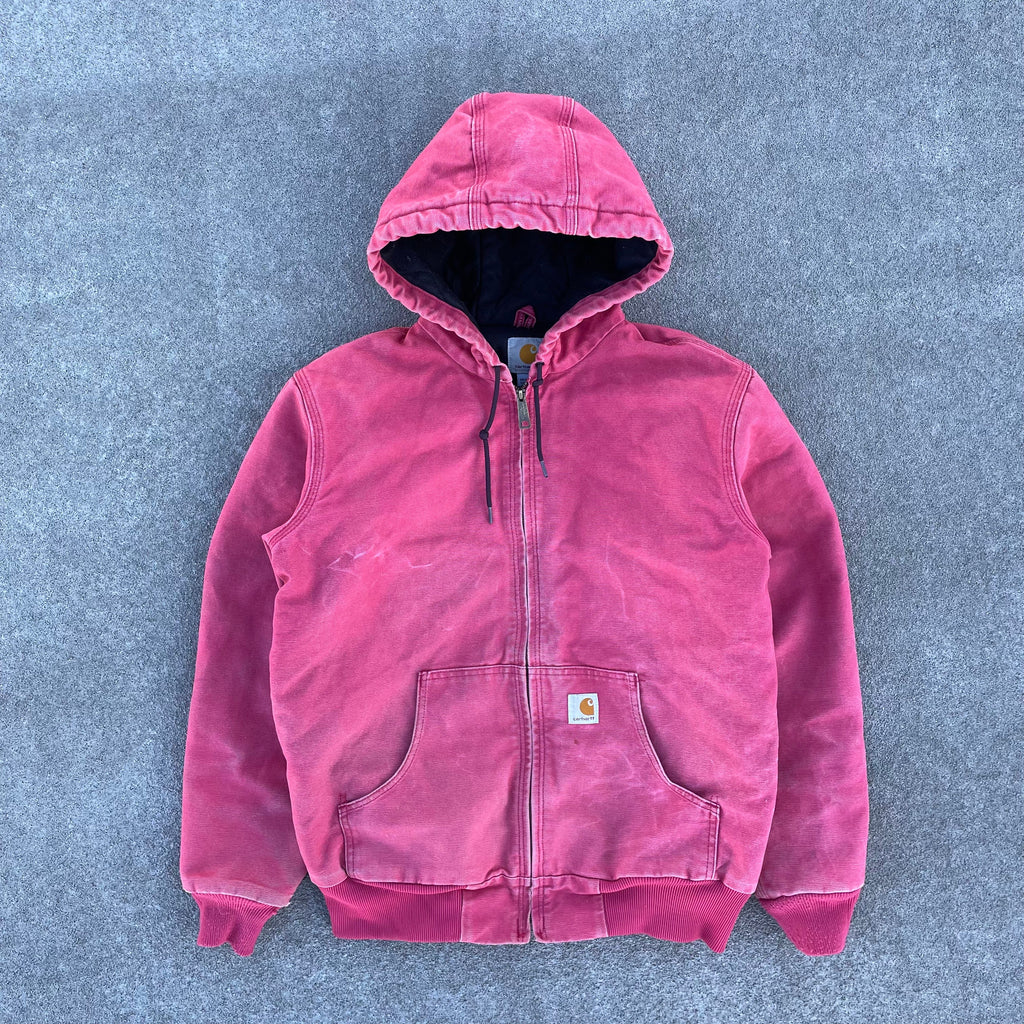 Vintage Carhartt Burnt Pink Hooded Jacket