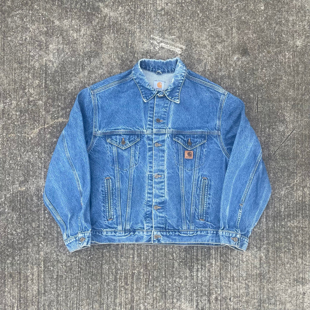 Vintage Carhartt Denim Blue Detroit Jacket