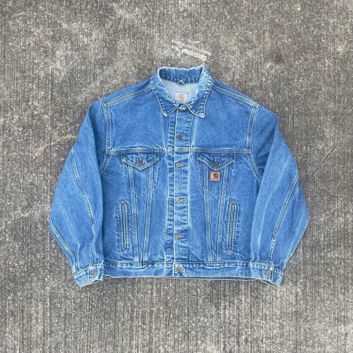 Vintage Carhartt Denim Blue Detroit Jacket