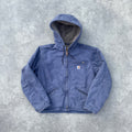 Vintage Carhartt Blue Hooded Jacket