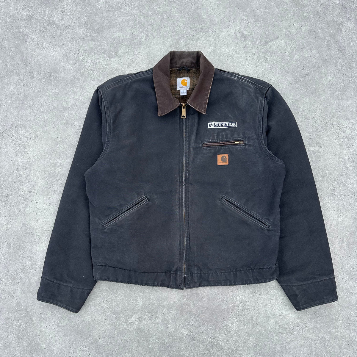 Vintage Carhartt Black & Brown Detroit Jacket