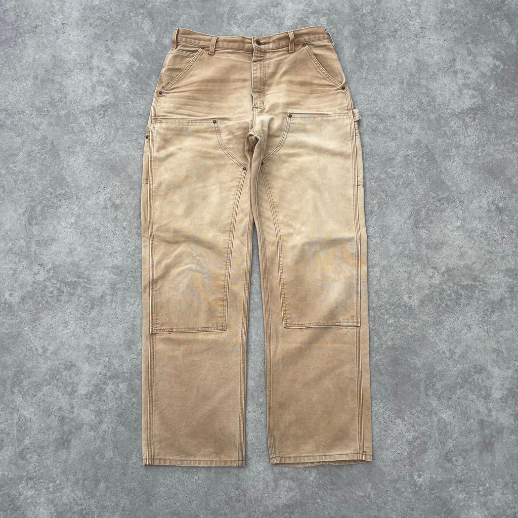 Vintage Carhartt Sand Double Knee Carpenter Trousers