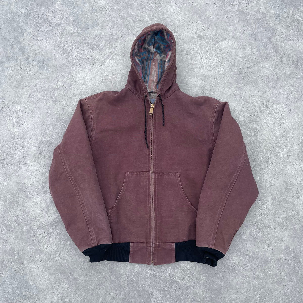Vintage Carhartt Plum Hooded Jacket