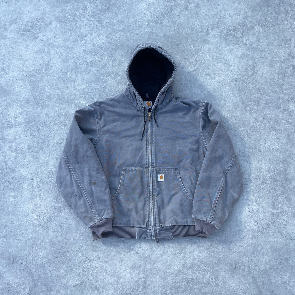 Vintage Carhartt Grey Hooded Jacket