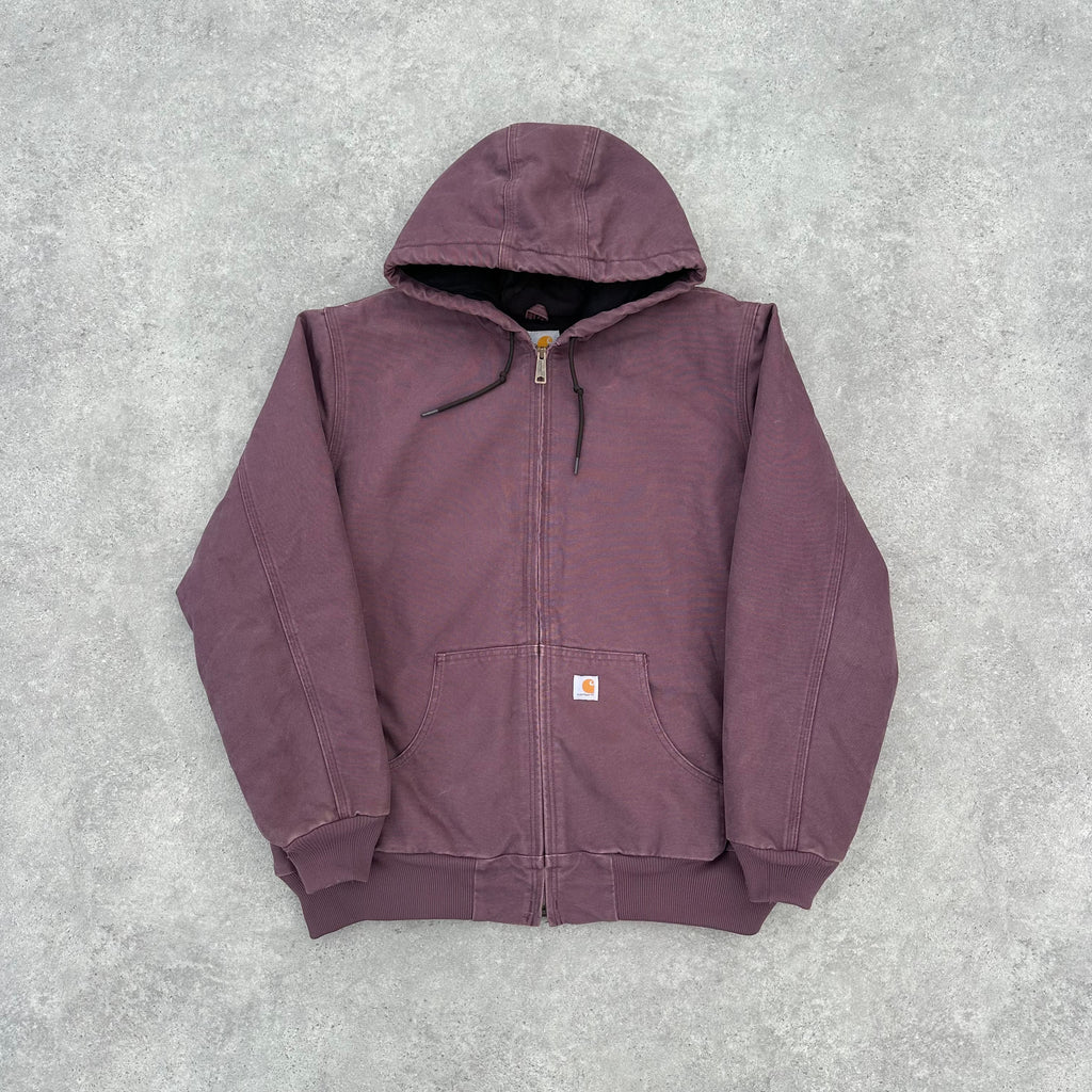 Vintage Carhartt Plum Pink Hooded Jacket