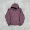 Vintage Carhartt Plum Pink Hooded Jacket