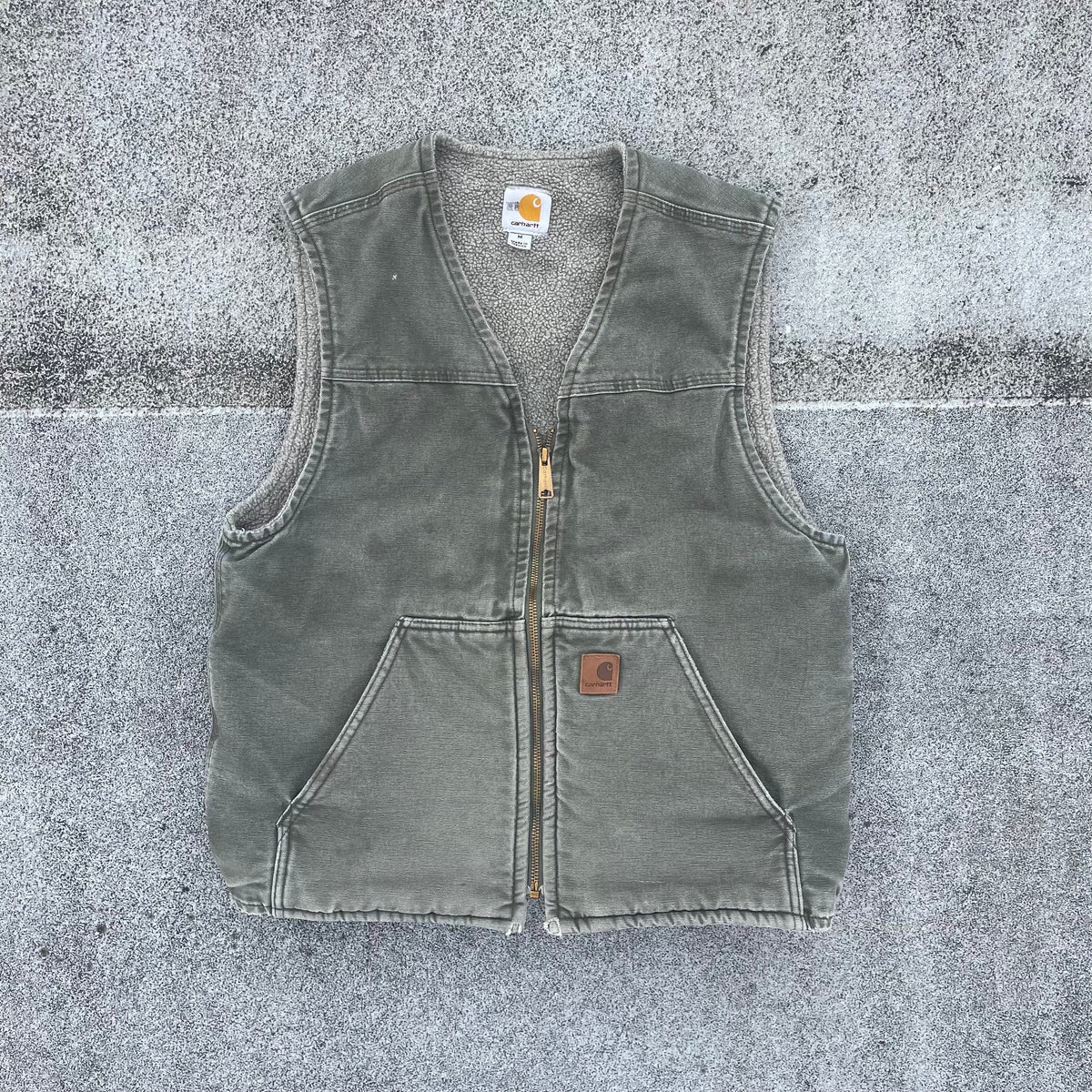 Vintage Carhartt Green Gilet Jacket