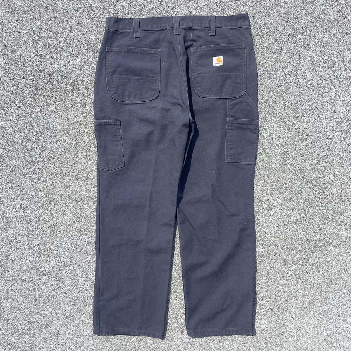 Vintage Carhartt Dark Grey / Navy Carpenter Trousers