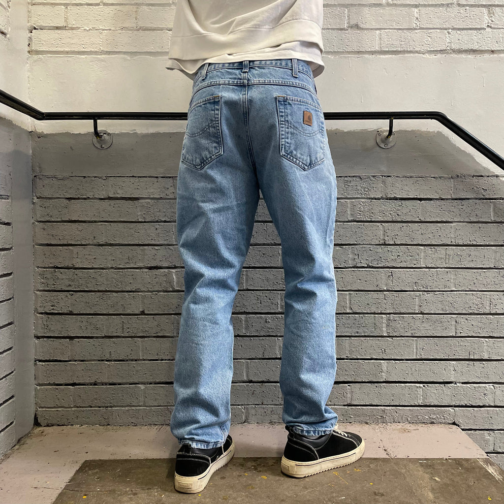 Vintage Carhartt Light Blue Denim Jeans