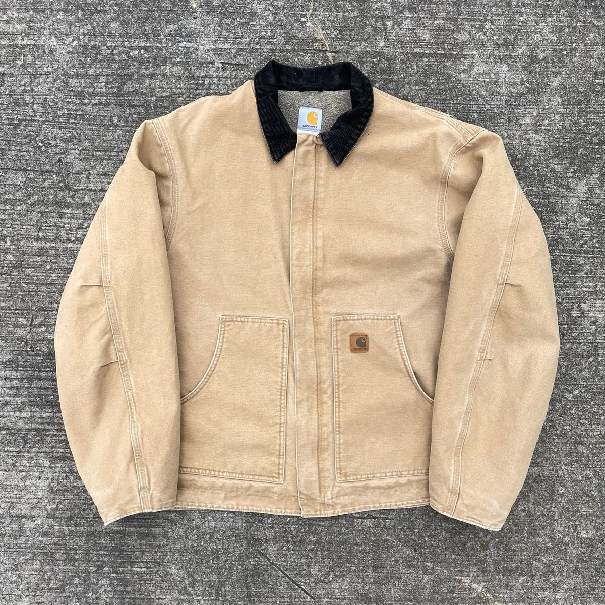 Vintage Carhartt Cream Chore Jacket