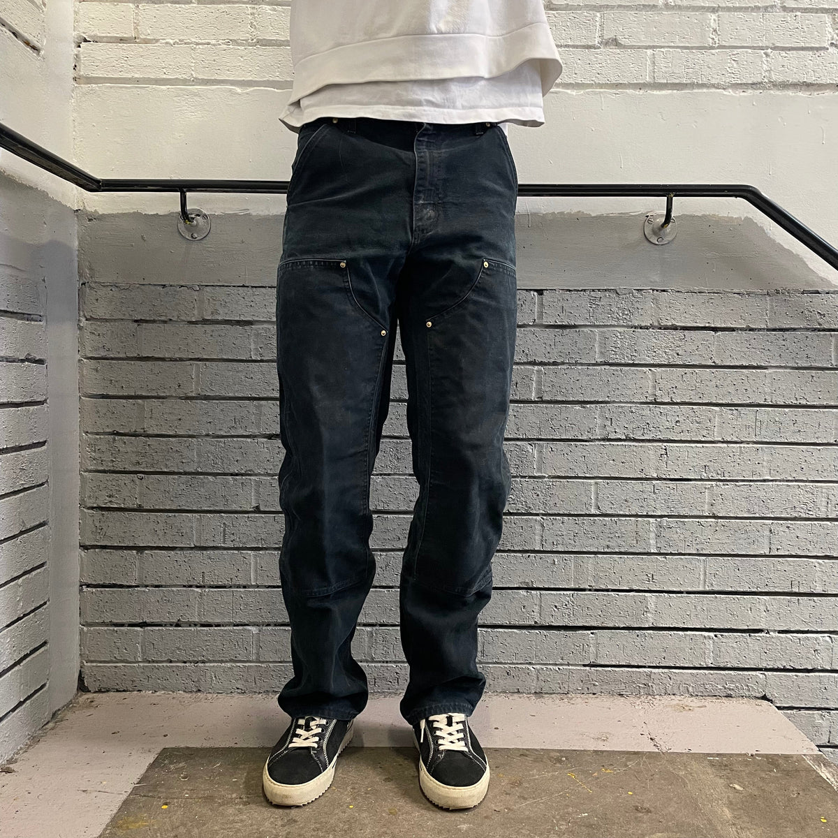 Vintage Carhartt Black Double Knee Carpenter Trousers