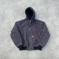 Vintage Carhartt Grey Hooded Jacket