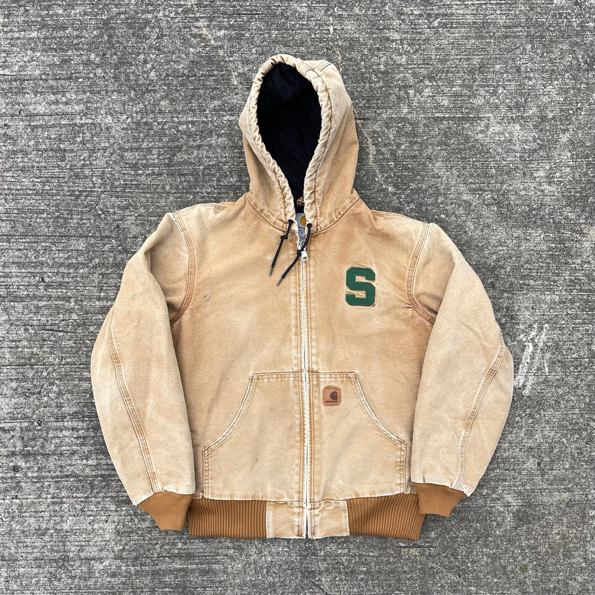Vintage Carhartt Sand Hooded Jacket
