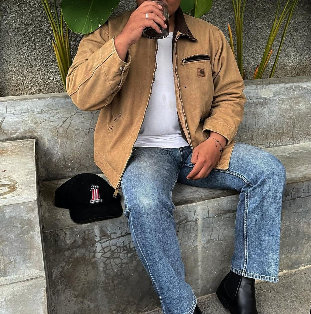 Vintage Carhartt Light Brown Detroit Jacket