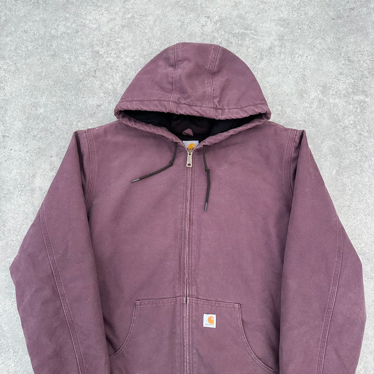 Vintage Carhartt Plum Pink Hooded Jacket