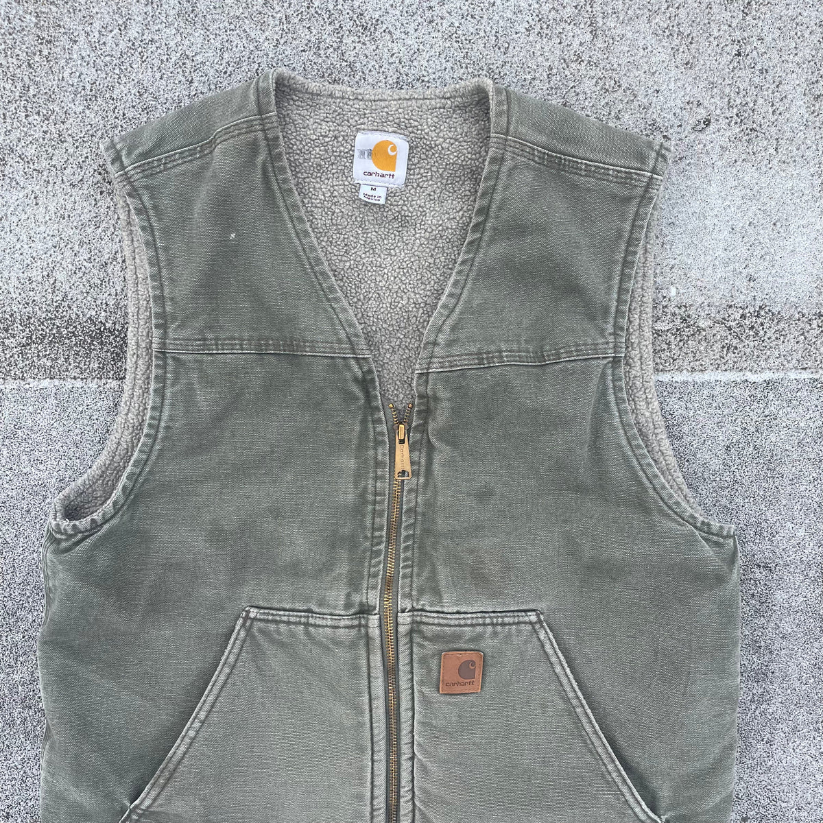 Vintage Carhartt Green Gilet Jacket
