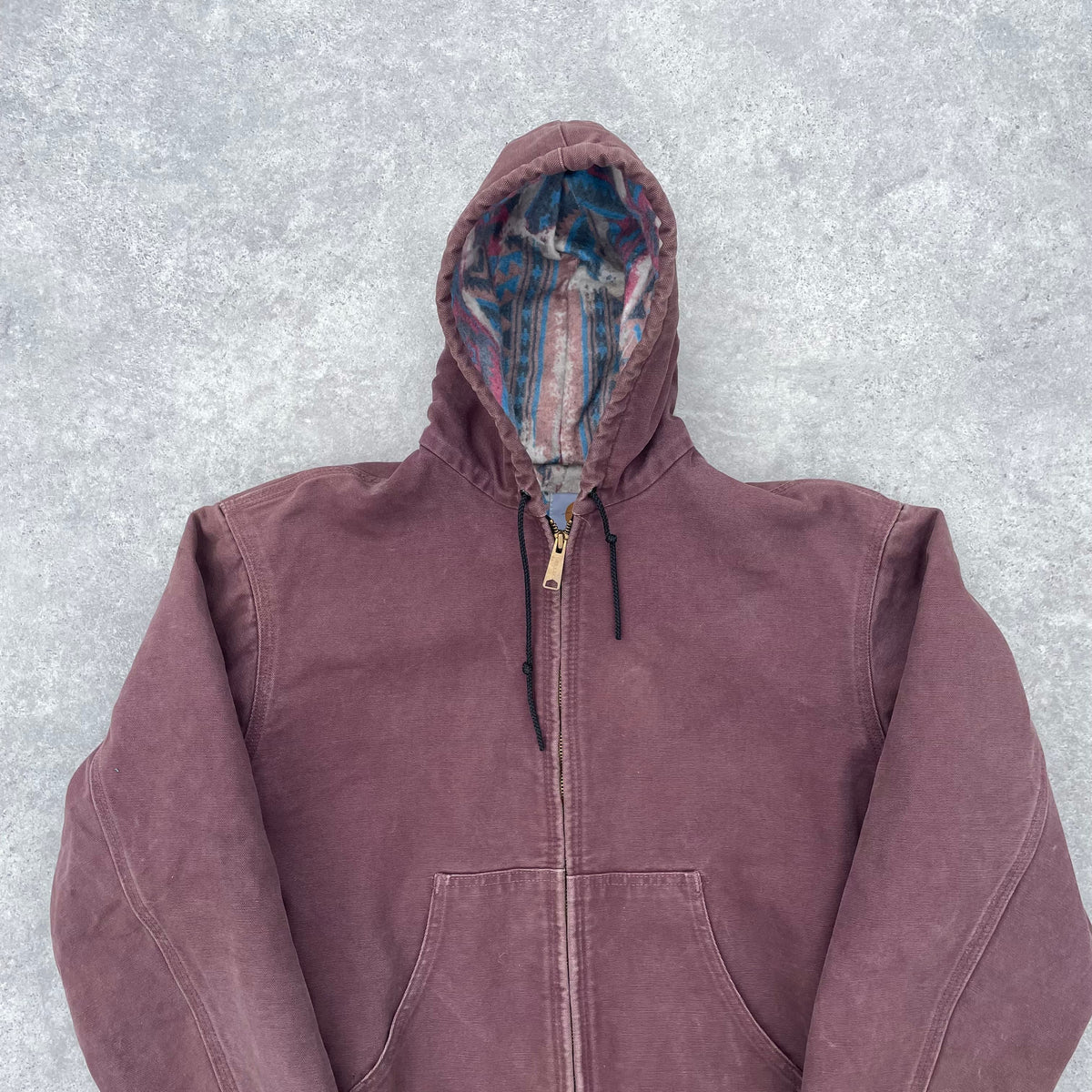 Vintage Carhartt Plum Hooded Jacket