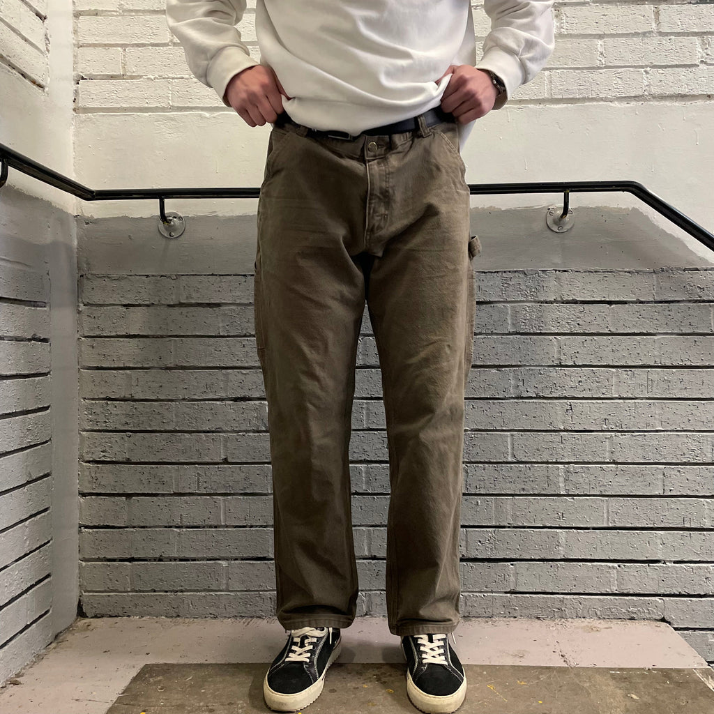 Vintage Carhartt Brown / Green Carpenter Trousers