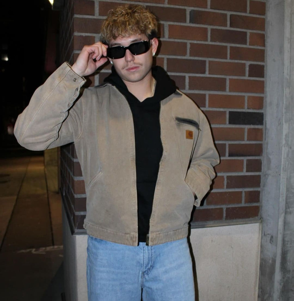 Vintage Carhartt Beige Detroit Jacket