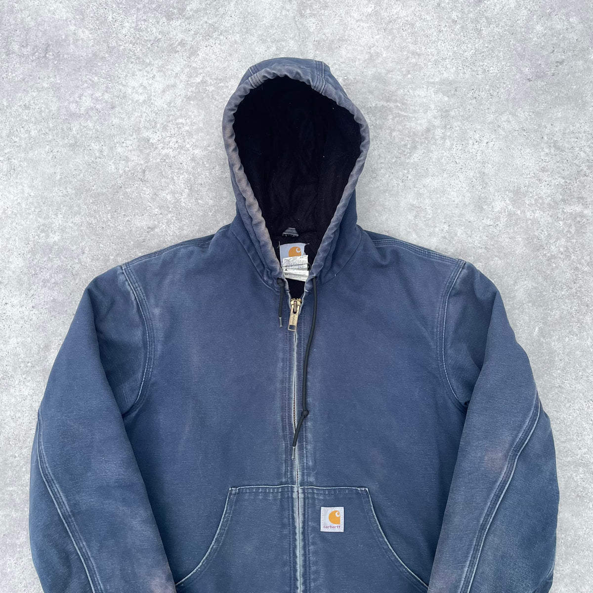 Vintage Carhartt Blue Hooded Jacket