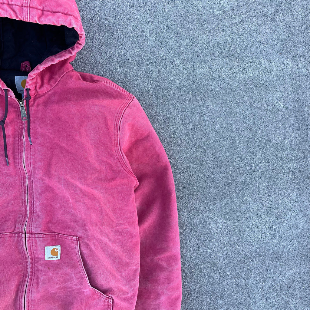 Vintage Carhartt Burnt Pink Hooded Jacket