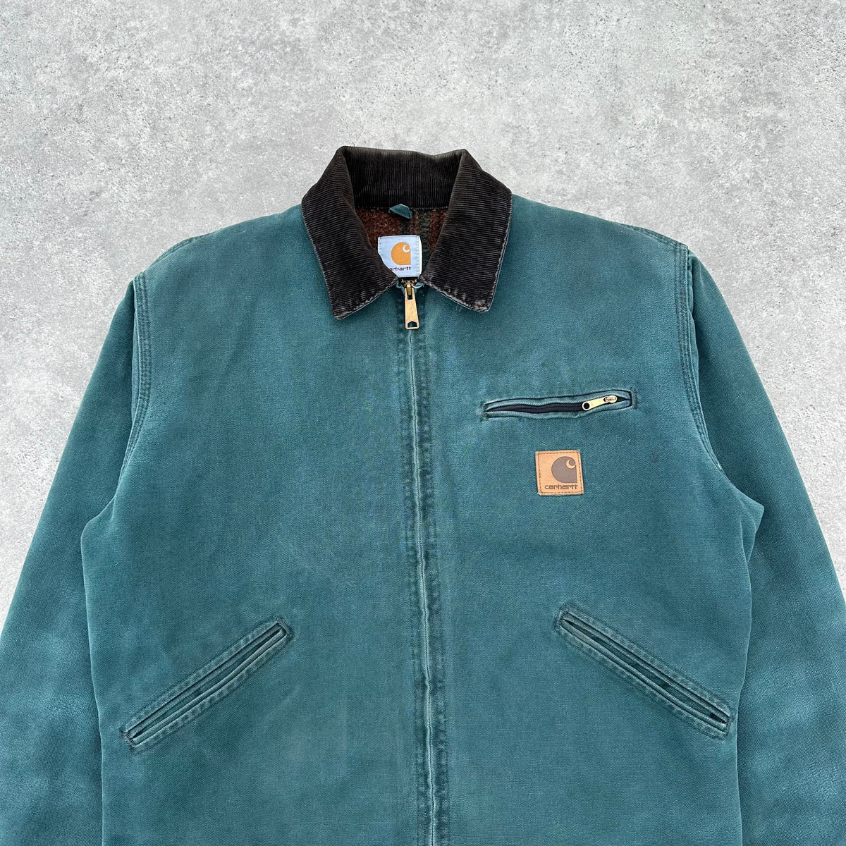 Vintage Carhartt Hunter Green HTG Detroit Jacket