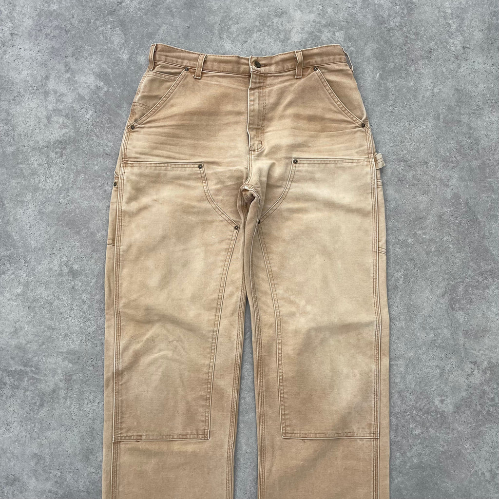 Vintage Carhartt Sand Double Knee Carpenter Trousers
