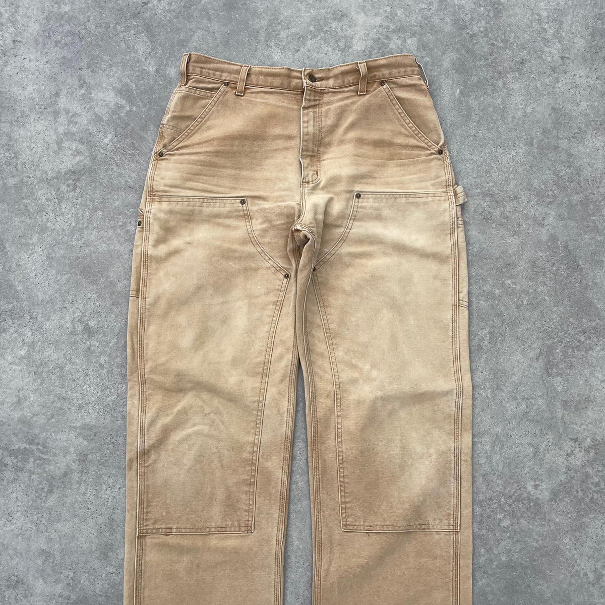 Vintage Carhartt Sand Double Knee Carpenter Trousers