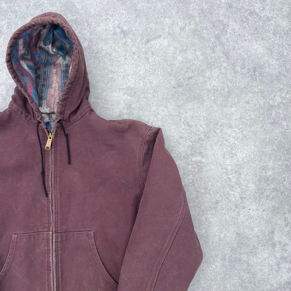 Vintage Carhartt Plum Hooded Jacket
