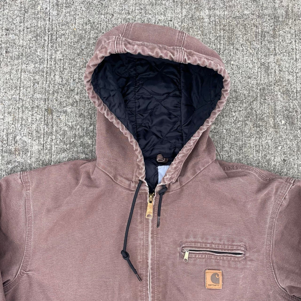 Vintage Carhartt Brown Hooded Jacket