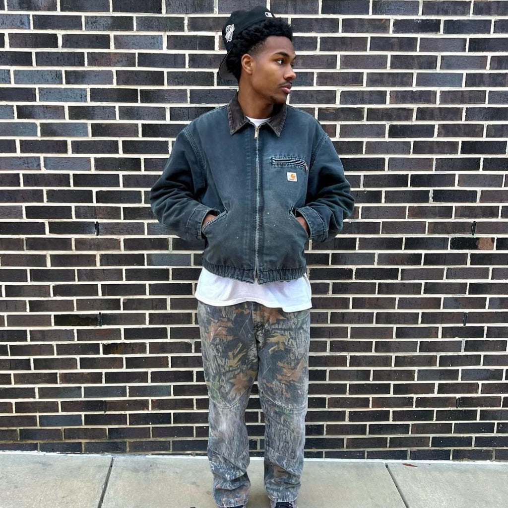 Vintage Carhartt Faded Black Detroit Jacket