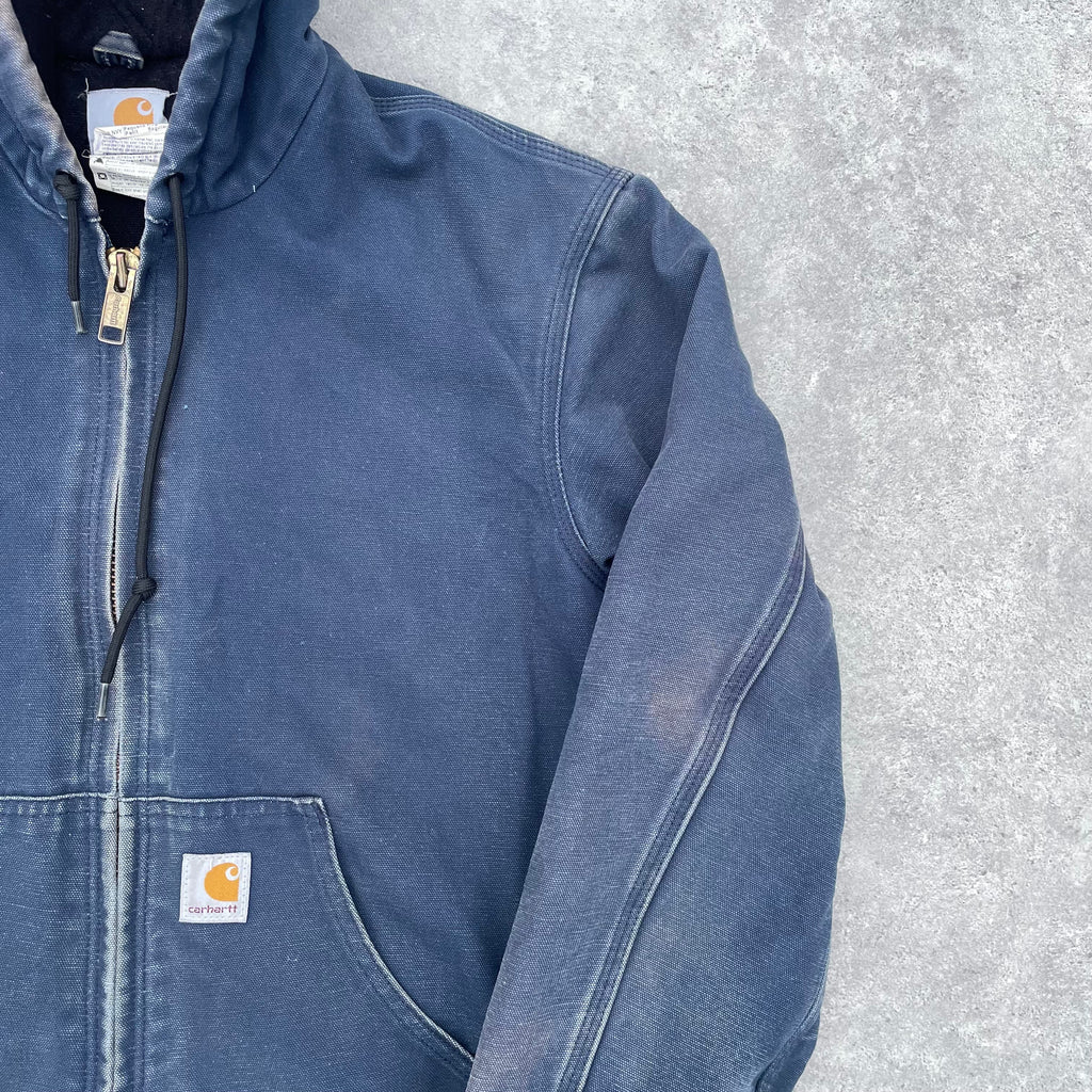 Vintage Carhartt Blue Hooded Jacket