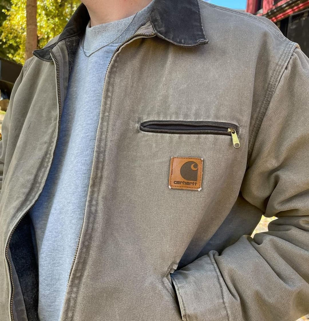 Vintage Carhartt Beige Detroit Jacket