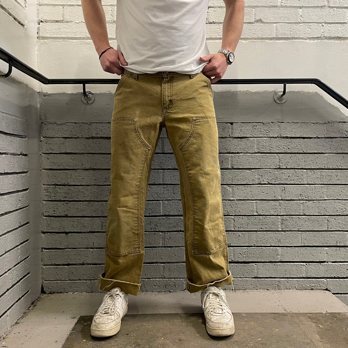 Vintage Carhartt Sand Carpenter Trousers