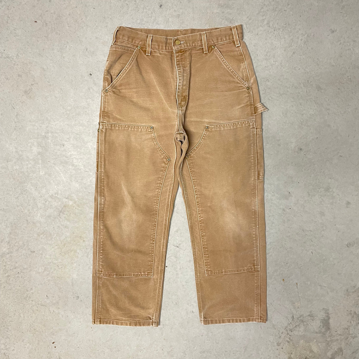 Vintage Carhartt Sand Double Knee Carpenter Trousers