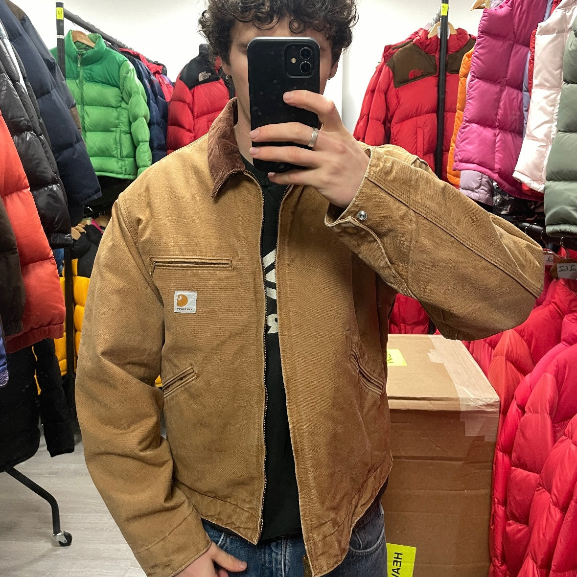 Vintage Carhartt Light Brown Detroit Jacket