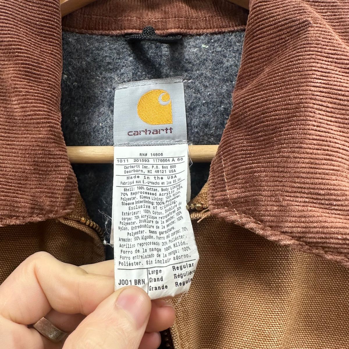 Vintage Carhartt Light Brown Detroit Jacket