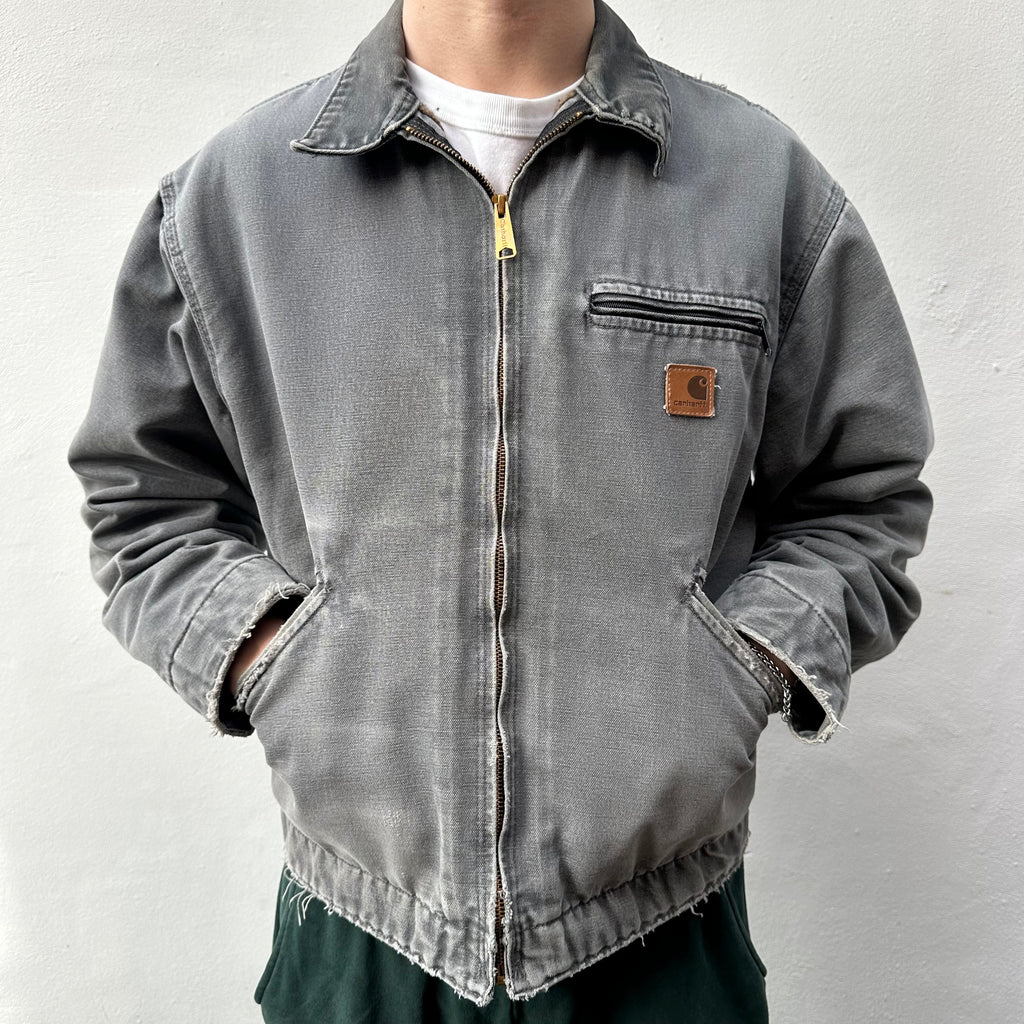 Vintage Carhartt Faded Grey Detroit Jacket