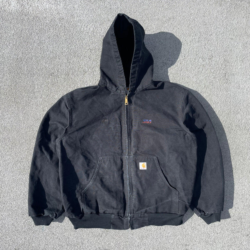 Vintage Carhartt Black Hooded Jacket
