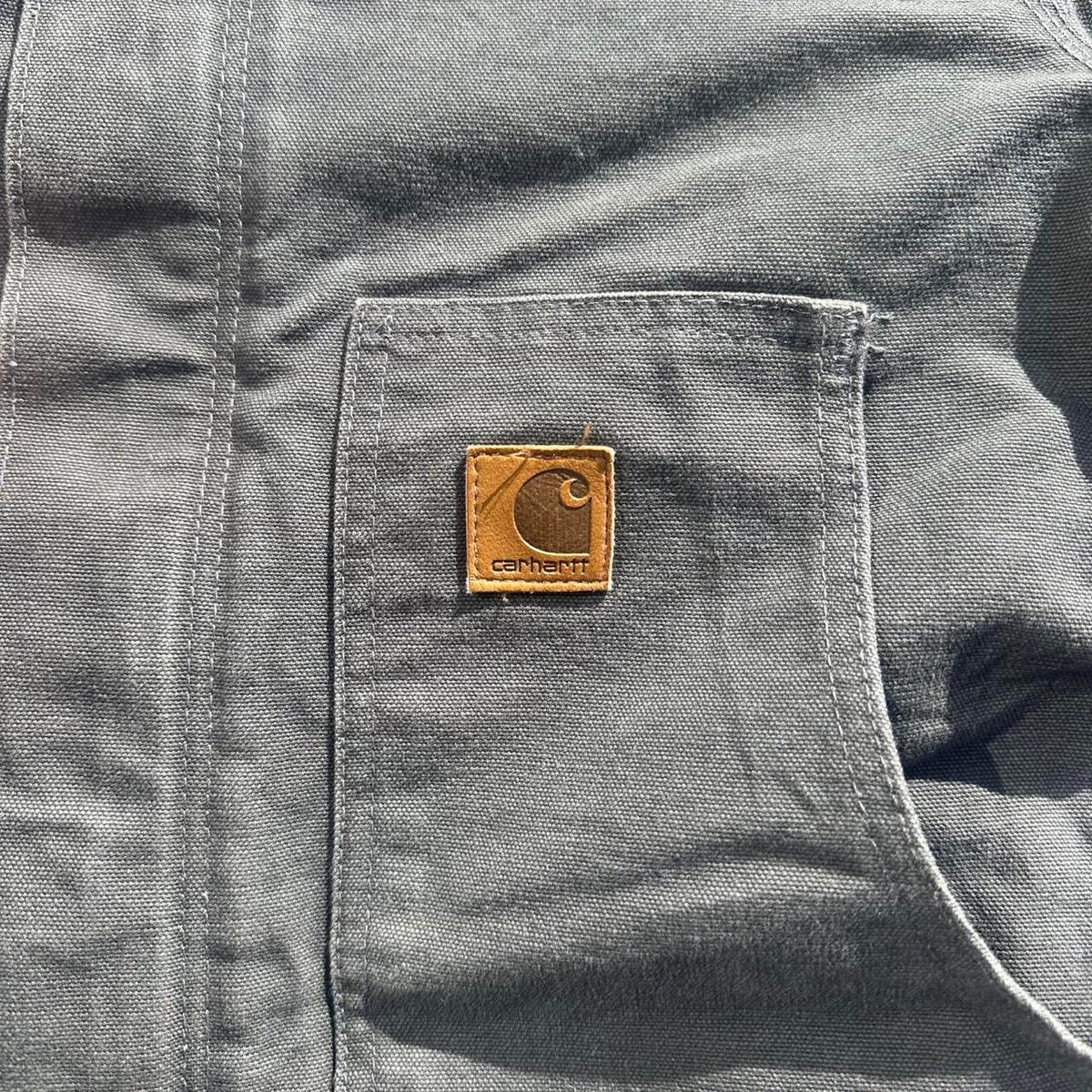 Vintage Carhartt Faded Grey Chore Detroit Jacket