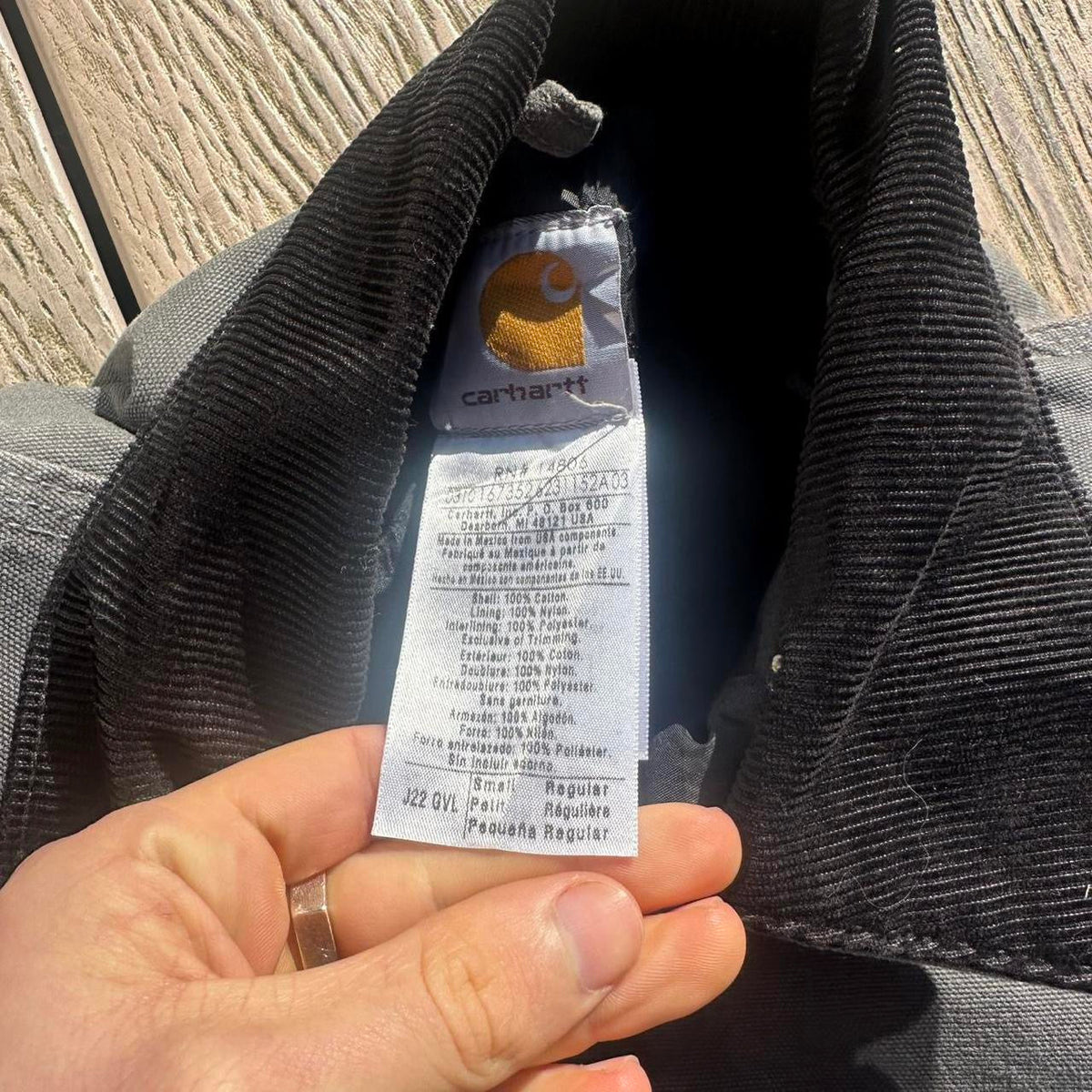 Vintage Carhartt Faded Grey Chore Detroit Jacket