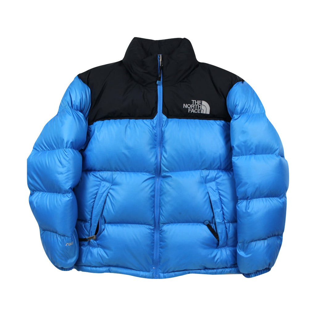 The North Face Baby Blue Puffer Jacket WITH REPAIR