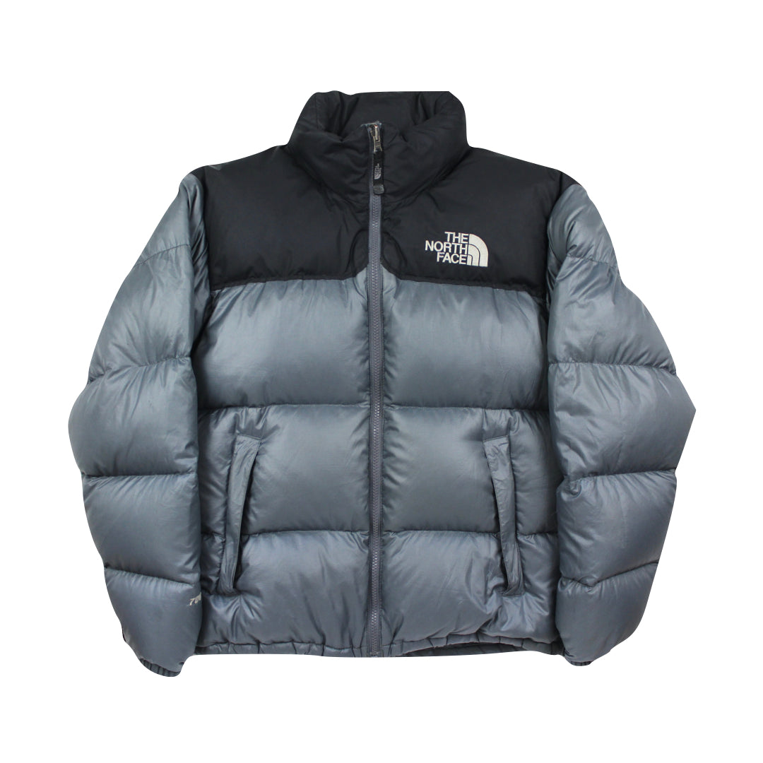 The North Face Grey Puffer Jacket WITH STAINS
